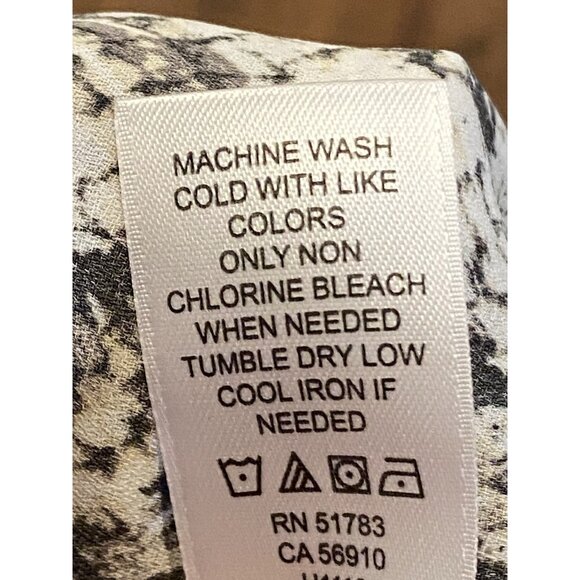 Maurices Womens One Size Snake Print Blouse Cover - Picture 6 of 10